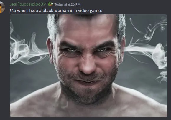 when see а black woman In a video game: