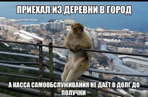 ПРИЕКАЛ ИЗ ДЕРЕВНИ В ГОРОД. А КАССА САМООБСЛУЖИВАНИЯ НЕ ДОЛГ ДО