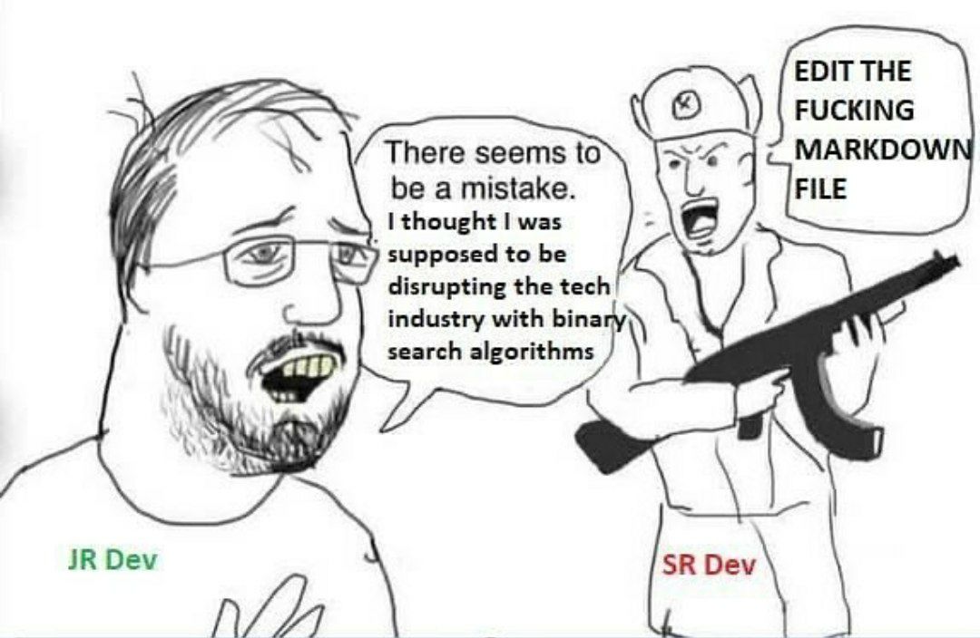 EDIT THE FUCKING There seems to MARKDOW be a mistake. FILE thought was supposed to be disrupting the tech industry with bina search algorithms Dev