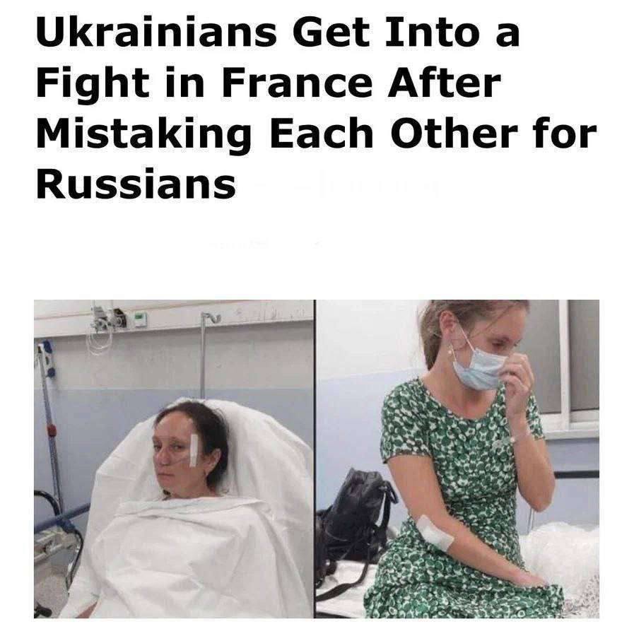 Ukrainians Get Into а Fight in France After Mistaking Each Other for Russians у“ A