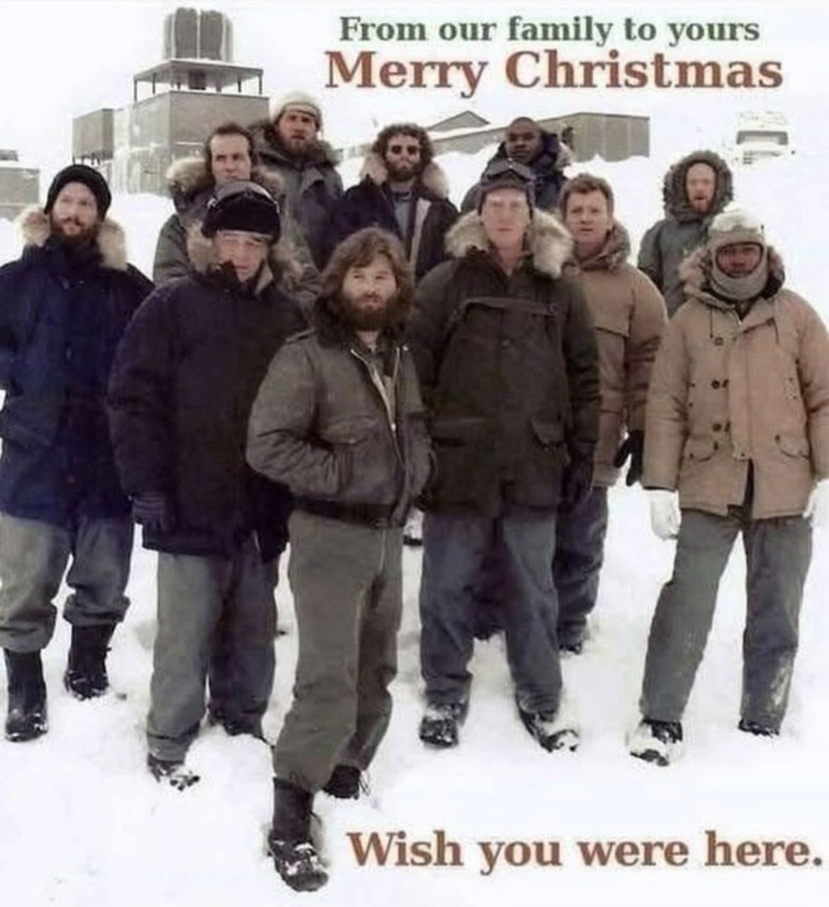 From our family to yours Christmas Wish you were here.