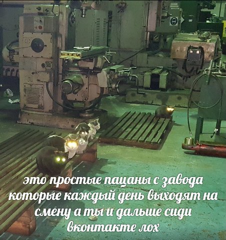 at это простые пацаны с завода которые каждый день выходят на смену а тьги дальше сиди лох