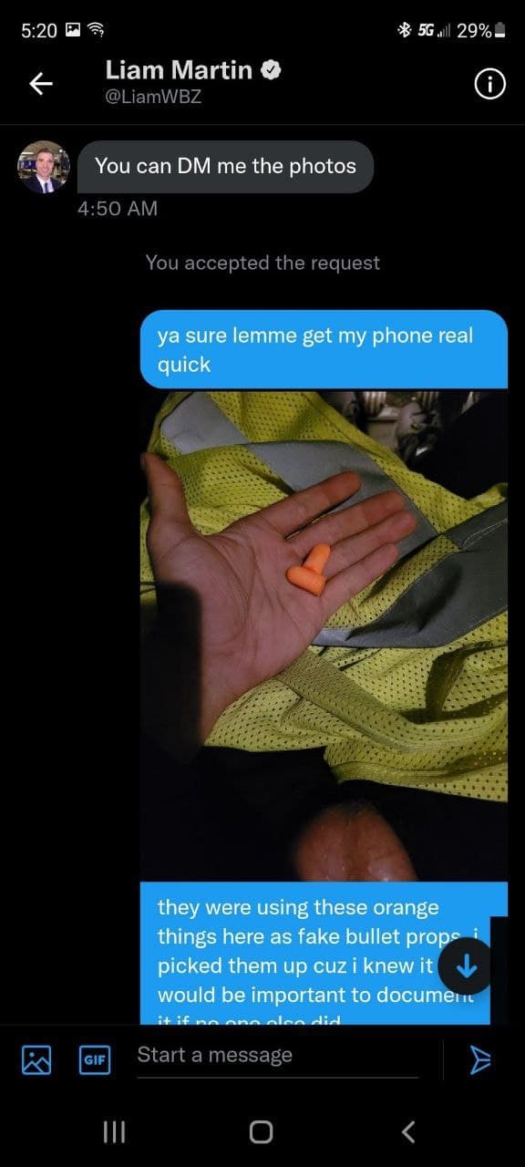 5:20 #5. 29%- Нат Martin can me the photos sure lemme get my phone real quick they were using these orange things here as fake bullet props picked them up cuz i knew it would be important to dia