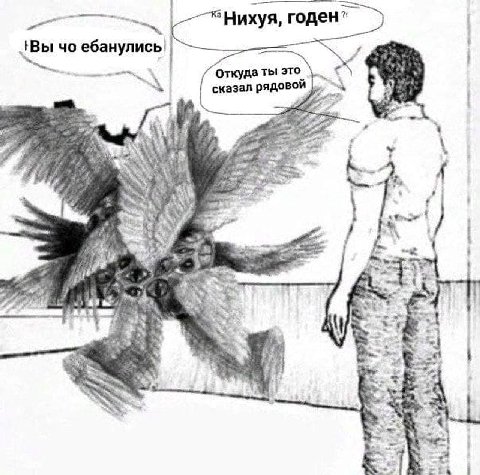 Нихуя, годен {Вы ебанулись' Откуда ты это сказал PAAOBOM 1 if я #8 3 2 4 i i 7”