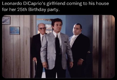 Leonardo DiCaprio's girlfriend coming to his house for her Birthday party.