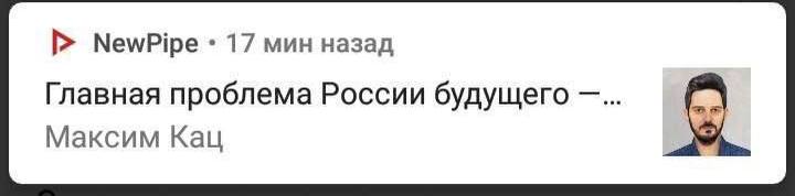 NewPipe 17 мин назад Главная проблема России будущего Максим Кац