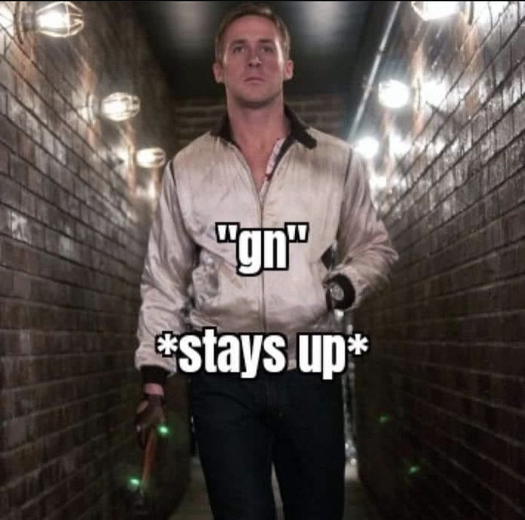 *stays