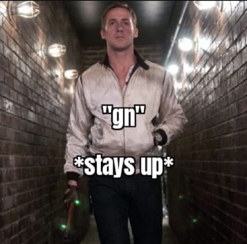 *stays