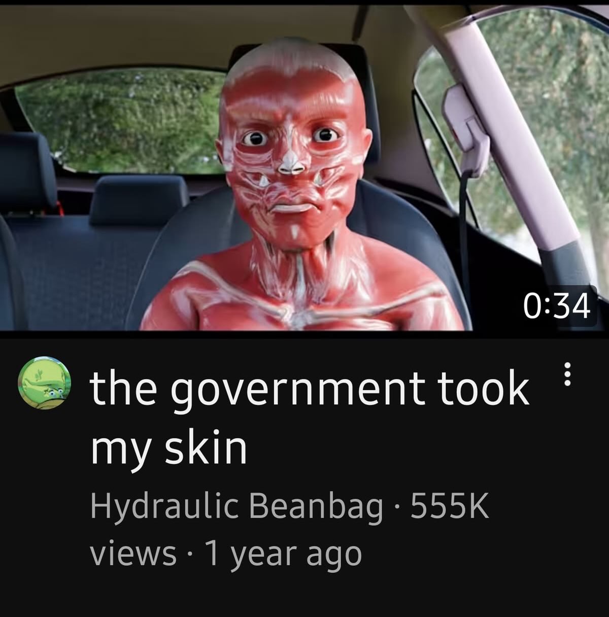 0:34 the government took my skin Hydraulic Beanbag views 1 year ago