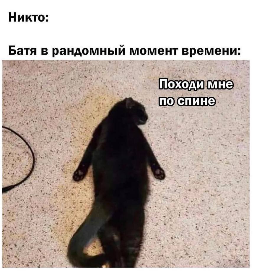 Никто: Батя рандомный момент времени: