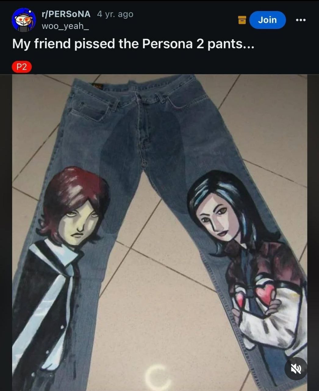 ПРЕВЗОМА woo_yeah_ Join My friend pissed the Persona 2 pants... a