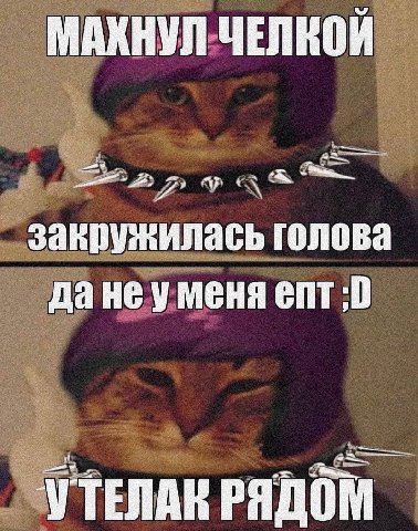 МАХНУЛ ЧЕЛКОИ закружилась голова дане уменя епт УТЕЛАК РЯДОМ