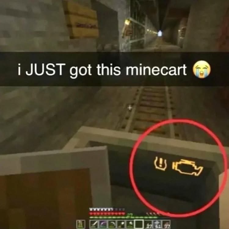 JUST got this minecart