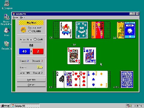 My Computer Game Help Network, Big Blind Score at 20,000 Inbox а Round Sei 3/5 7,520 +10 Recycle Hands: 2 ards: 3 ned Money: Round: 7 Bun Info. я Options 6/8 НЕЙ
