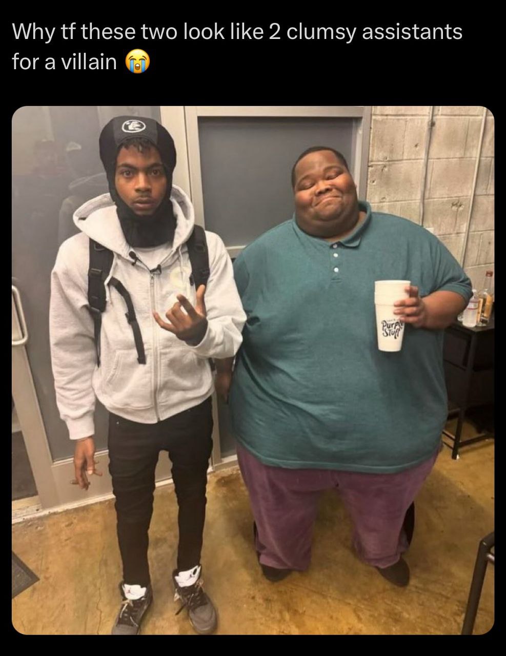 Why these two look like 2 clumsy assistants foravillain