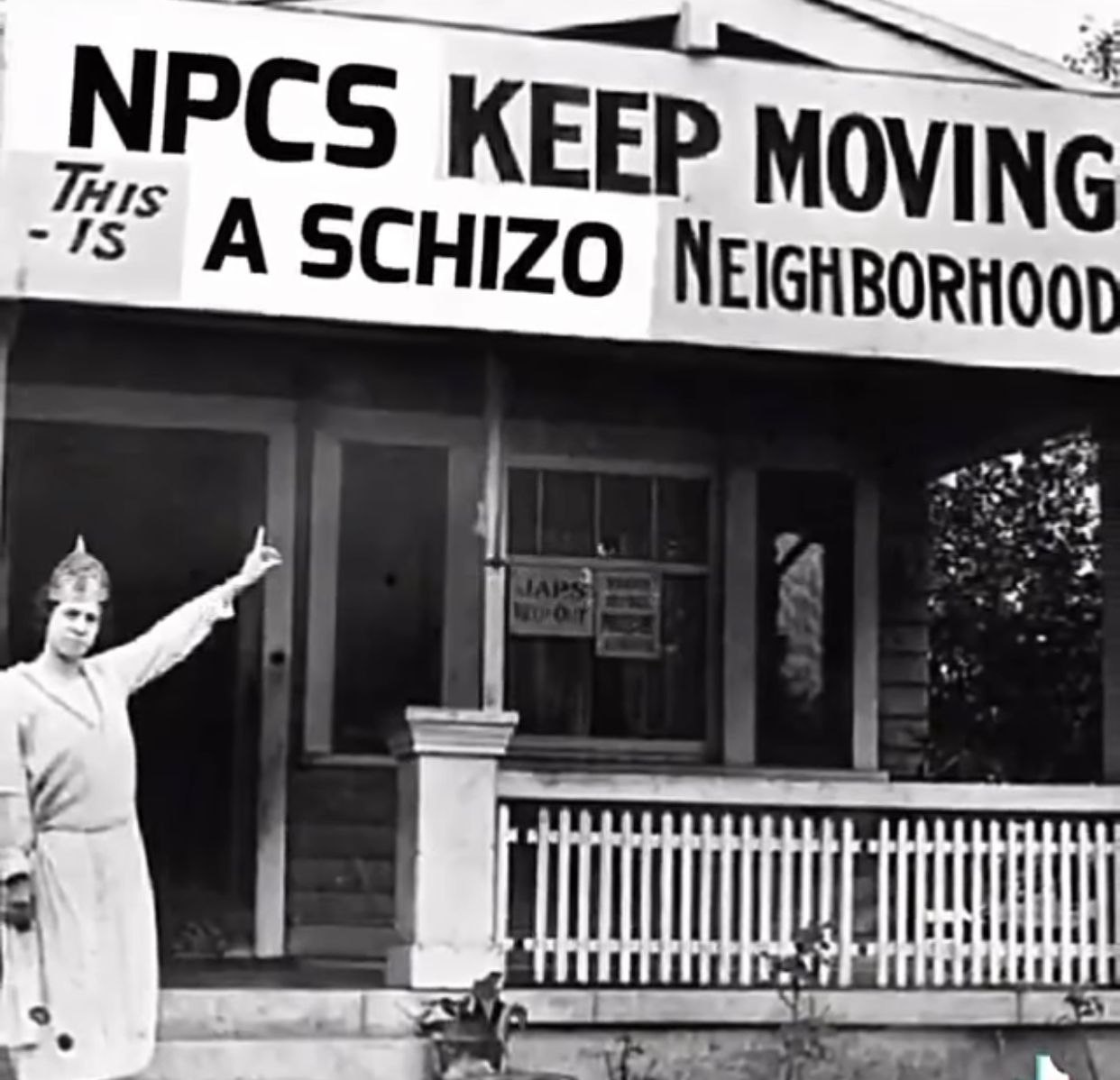 NPCS KEEP MOVING А SCHIZO