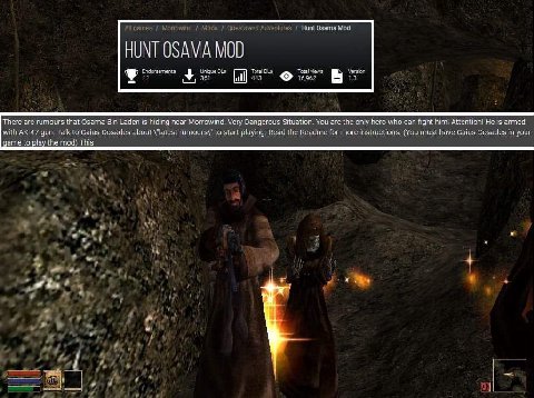 HUNT OSAMA MOD 2 Loy fal There are rumours that Osama В Laden is hiding near Very Dangerous Situation, You are the only Него who can fight him! Attention! He armed МИН gun Talk Cosades about Vlatesi r