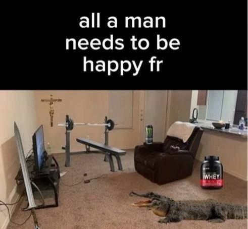 alla man needs to be happy