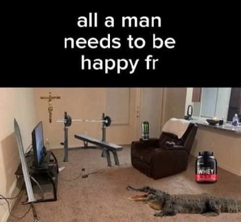 alla man needs to be happy