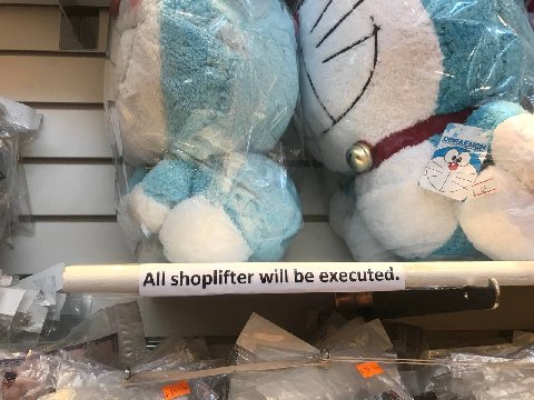 All shoplifter be executed.