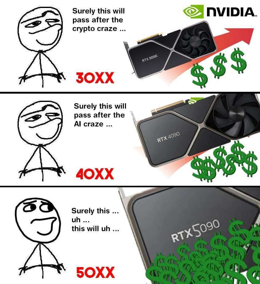 Surely this will «Я NVIDIA. pass after the crypto craze Surely this will pass after the craze 4OXX Surely this 90 this will БОХХ