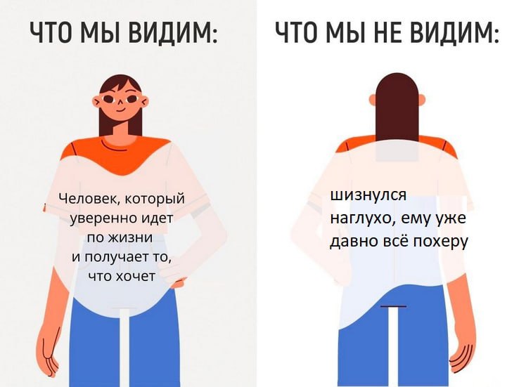 ЧТО МЫ ВИДИМ: ЧТО МЫ НЕ ВИДИМ: Человек, который шизнулся уверенно идет наглухо, ему уже по жизни давно всё похеру и получает то, что хочет