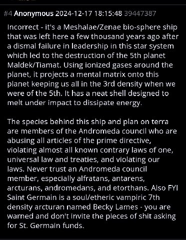 every time when I read some schizophrenic rambling online, either it UFO posts, some alternative medicine shit or anything completely unrelated, like people in Germany which claim "current government