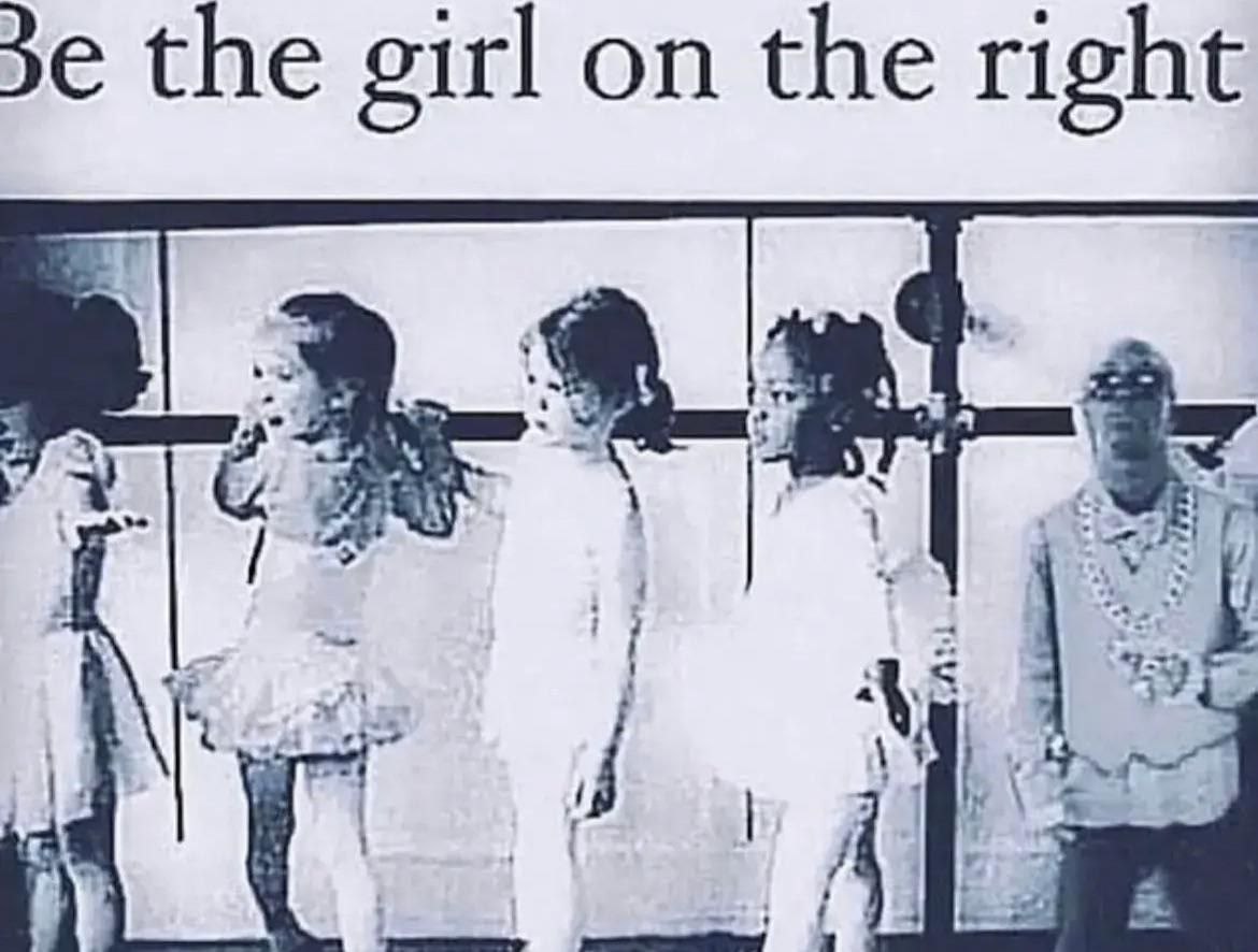 the girl on the right