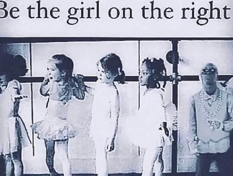 the girl on the right