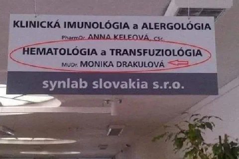 KLINICKA IMUNOLOGIA а ALERGOLOGIA (HEMATOLOGIA a мур, MONIKA DRAKULOVA synlab slovakia s.r.o.