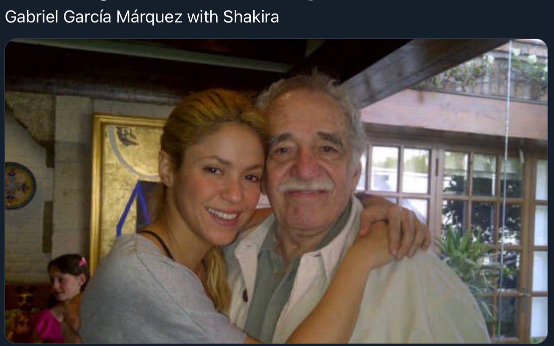 Gabriel Garcia Marquez with Shakira