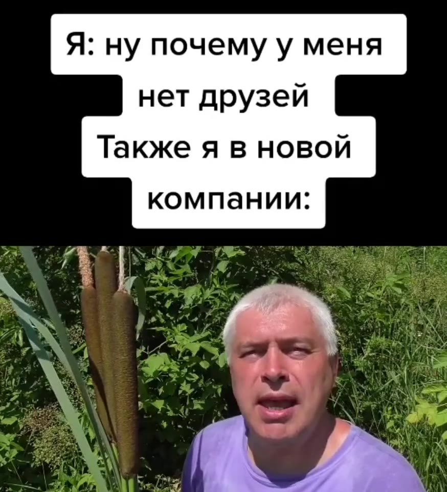 Я: ну почему у меня нет друзей Также я в новой компании: