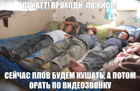 ПРОКОДИ, СЕЙЧАС ПЛОВ БУДЕМ КУШАТЬ, А ПОТОМ ОРАТЬ ПО ВИДЕОЗВОНКУ