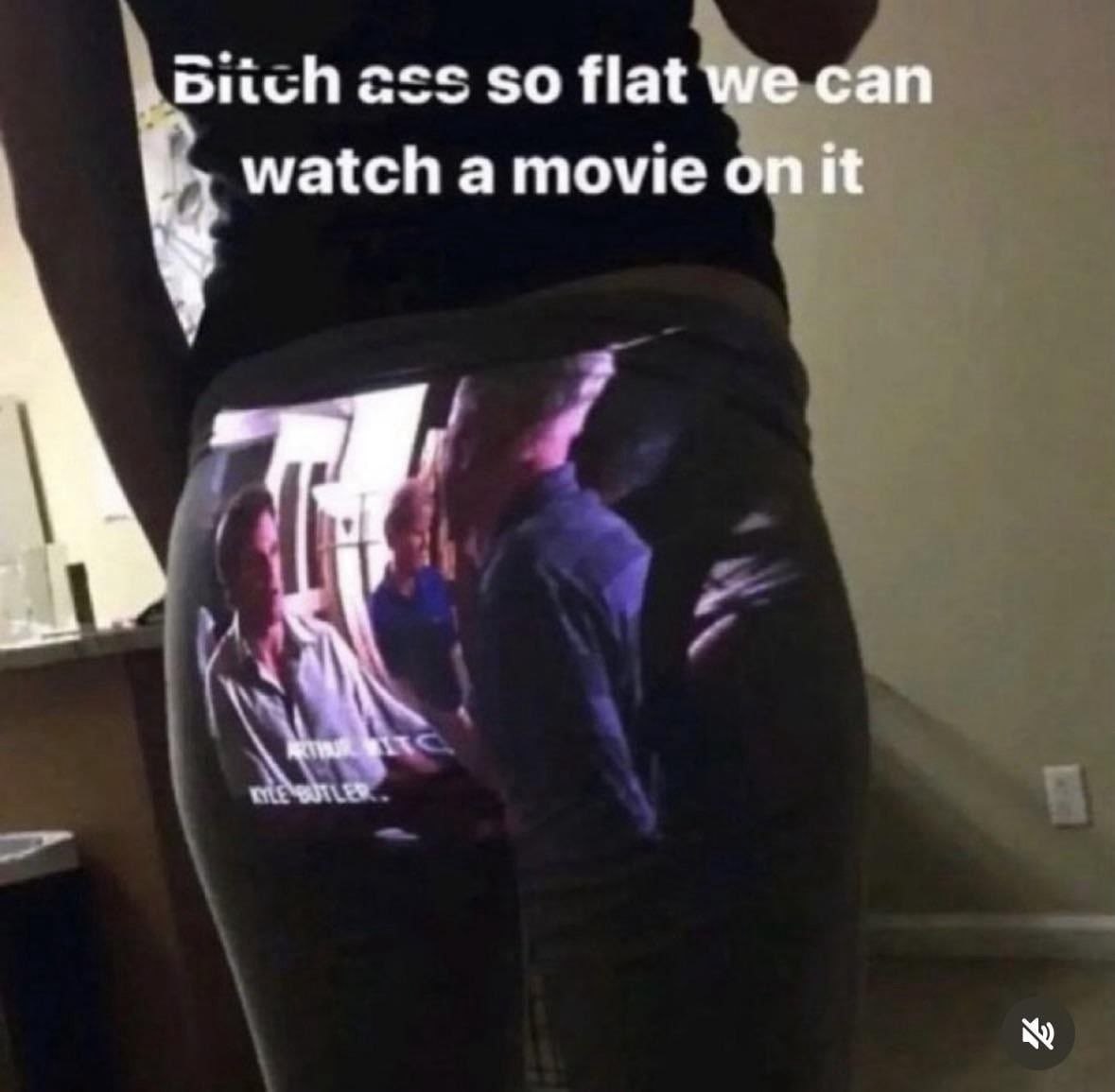 so flat we can watch a movie