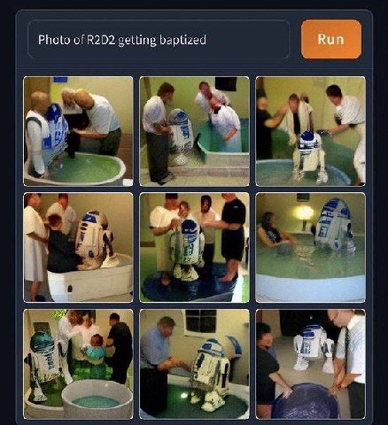 Photo of getting baptized Run