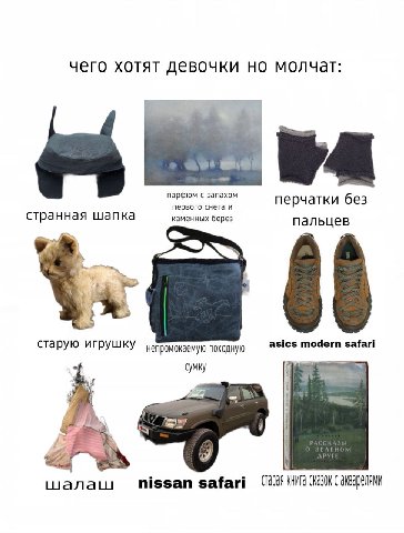 чего хотят девочки но молчат: парфюм с запахом первого снега и перчатки без странная шапка каменных берез пальцев 00 старую непромокаемую походную asics modern safari сумку nissan safari CKaBOK