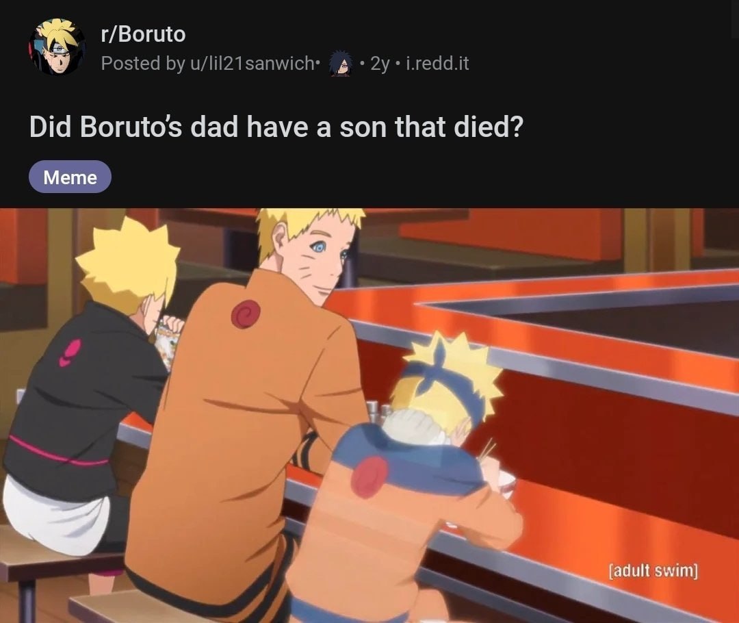 Did dad have a son that died? Meme