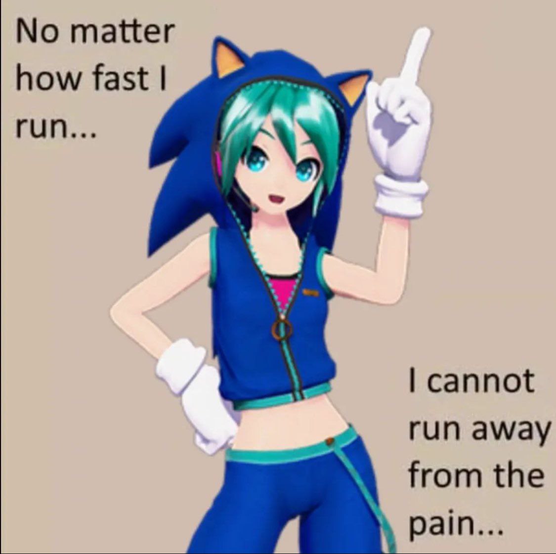 matter how fast run... cannot away from the pain...