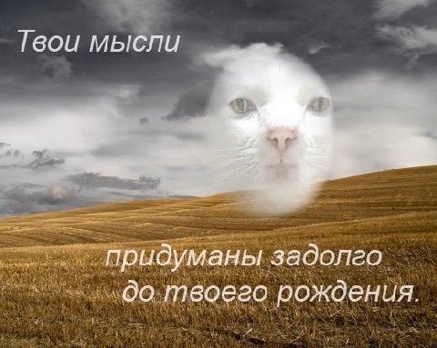 Твои мысли придуманы задолго твоего рождения