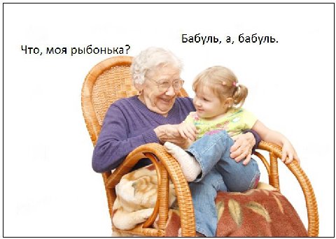 Бабуль, а, бабуль. Что, моя рыбонька? ЕЕ