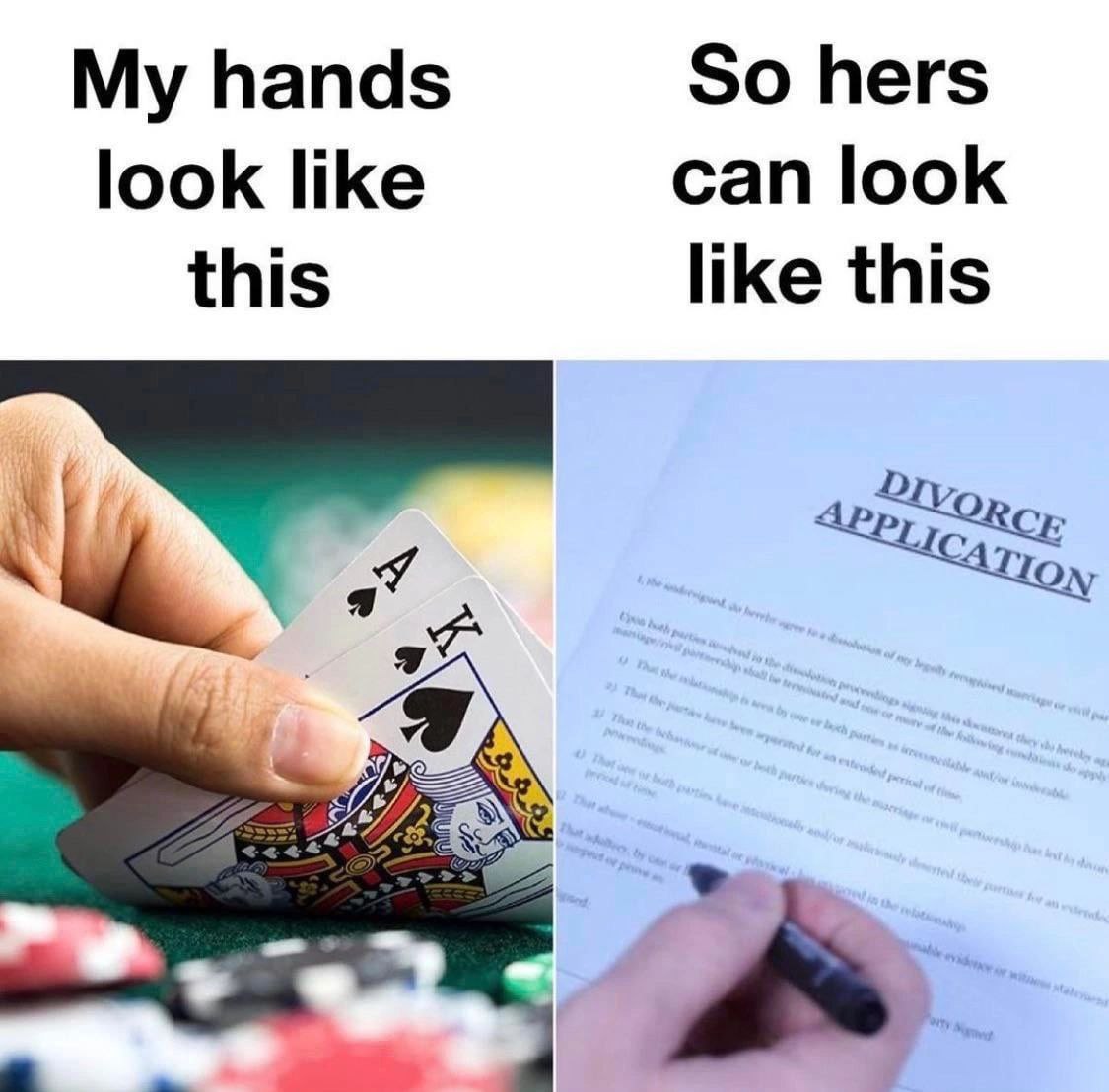 hands So hers look like can look this like this я