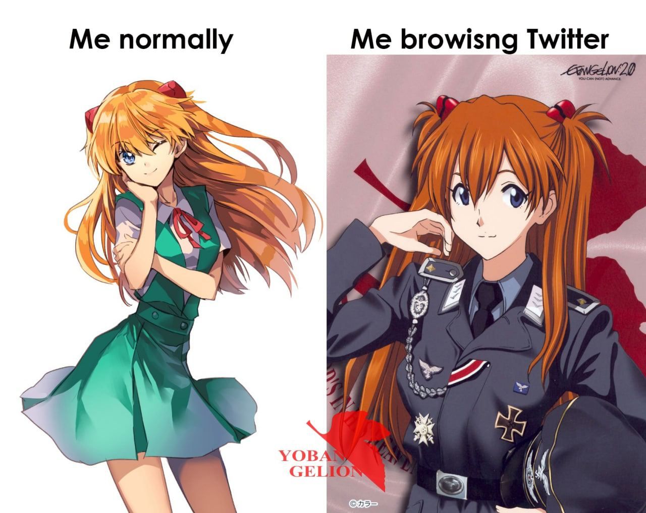 Me normally Me browisng Twitter 4 А УОВ/ К