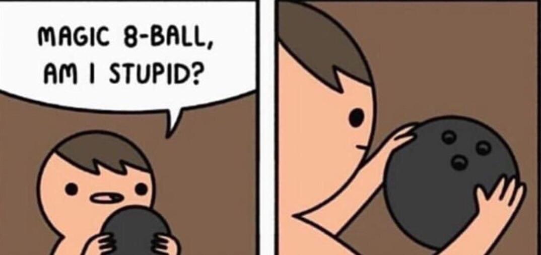 MAGIC 8-BALL, STUPID?