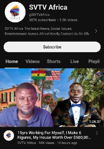 SVTV Africa @SVTVAfrica subscribers videos SVTV Africa The latest News, Social Issues, Entertainment Across Africa! Kindly Contact On Home Videos Shorts Live Playli 7 5 1:06:37 15yrs Working For Mysel