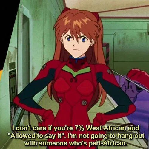 4 don't care if you're 7% West African and "Allowed to say И". not going to hang out with someone who's part-African.