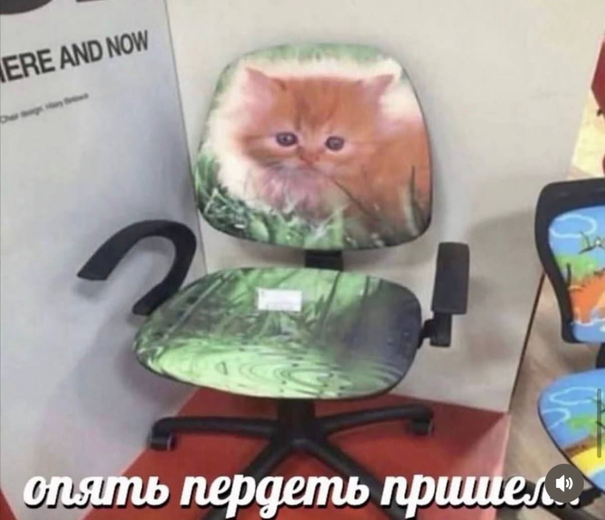 опять пердеть пришел*.