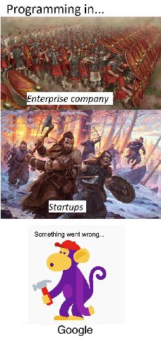 Programming in... A A company 4 4 ЧАЙ if 4 aS 7 tartups Something went wrong... Google