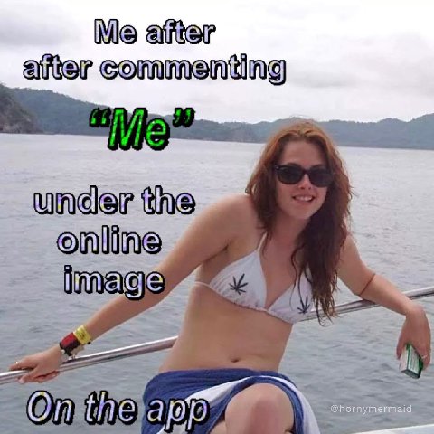 Me after after commenting “ern