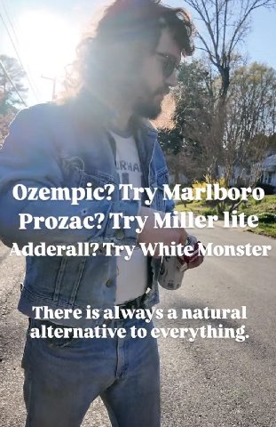 Ozempic? Try Prozac? Try Try White Monster There is always a natural ‘alternative to everything.