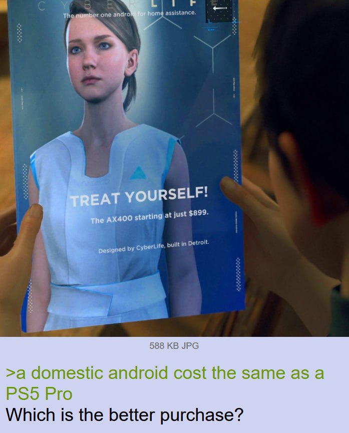 С 8 The one andro! assistance. у JRSELF! 400 starting at just $899. built in Detroit. 588 JPG >а domestic android cost the a domestic android cost the same as a Pro Which is the better purchase?